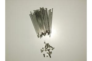 Jawa Speichensatz, chrom, M4 x 110,gerade